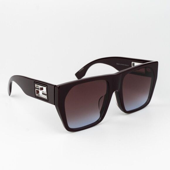 Fendi BAGUETTE Women Sunglasses Square Brown Gradient Bordeaux  FE40124F 81T main image 10
